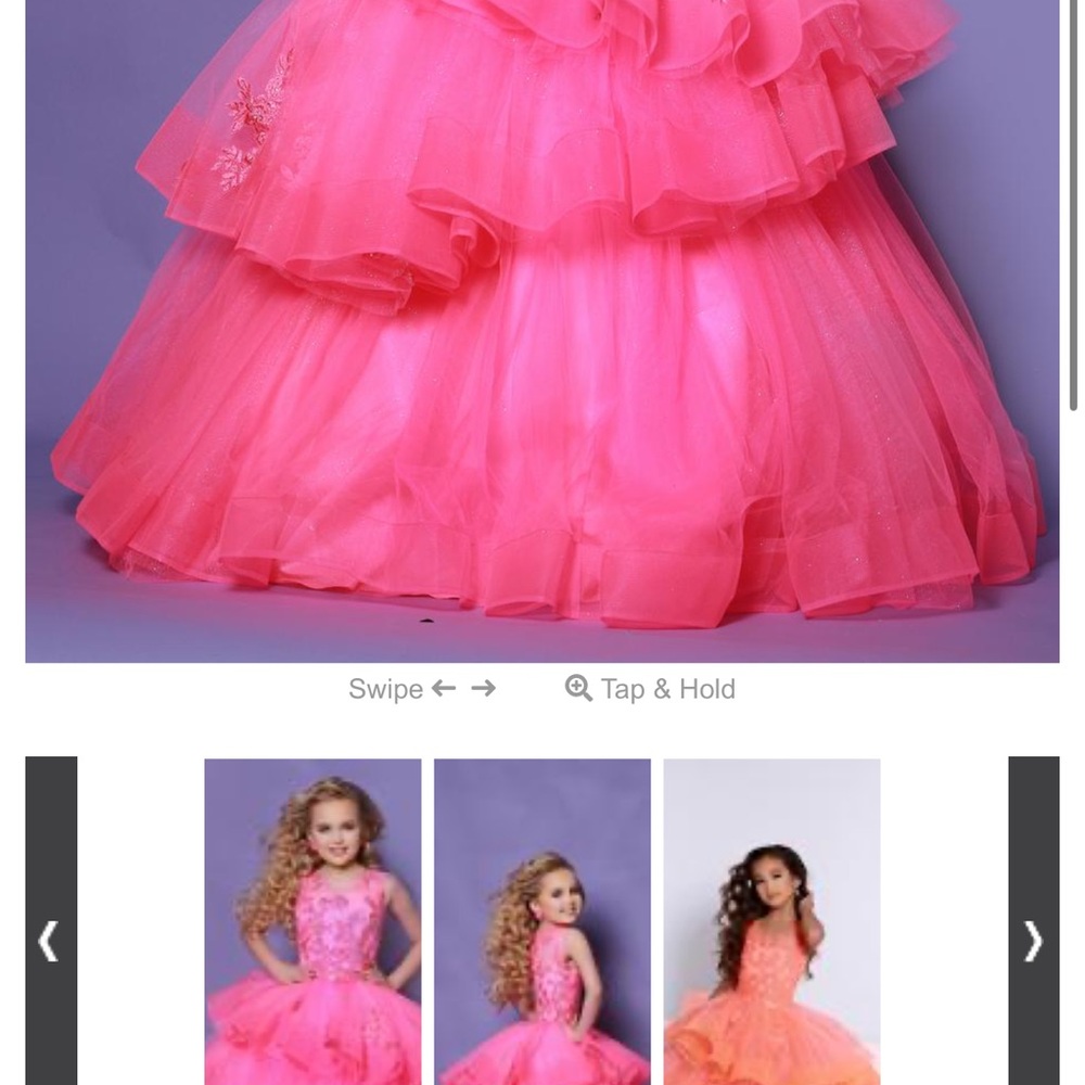 2 Cute Pink Layered Ball Gown